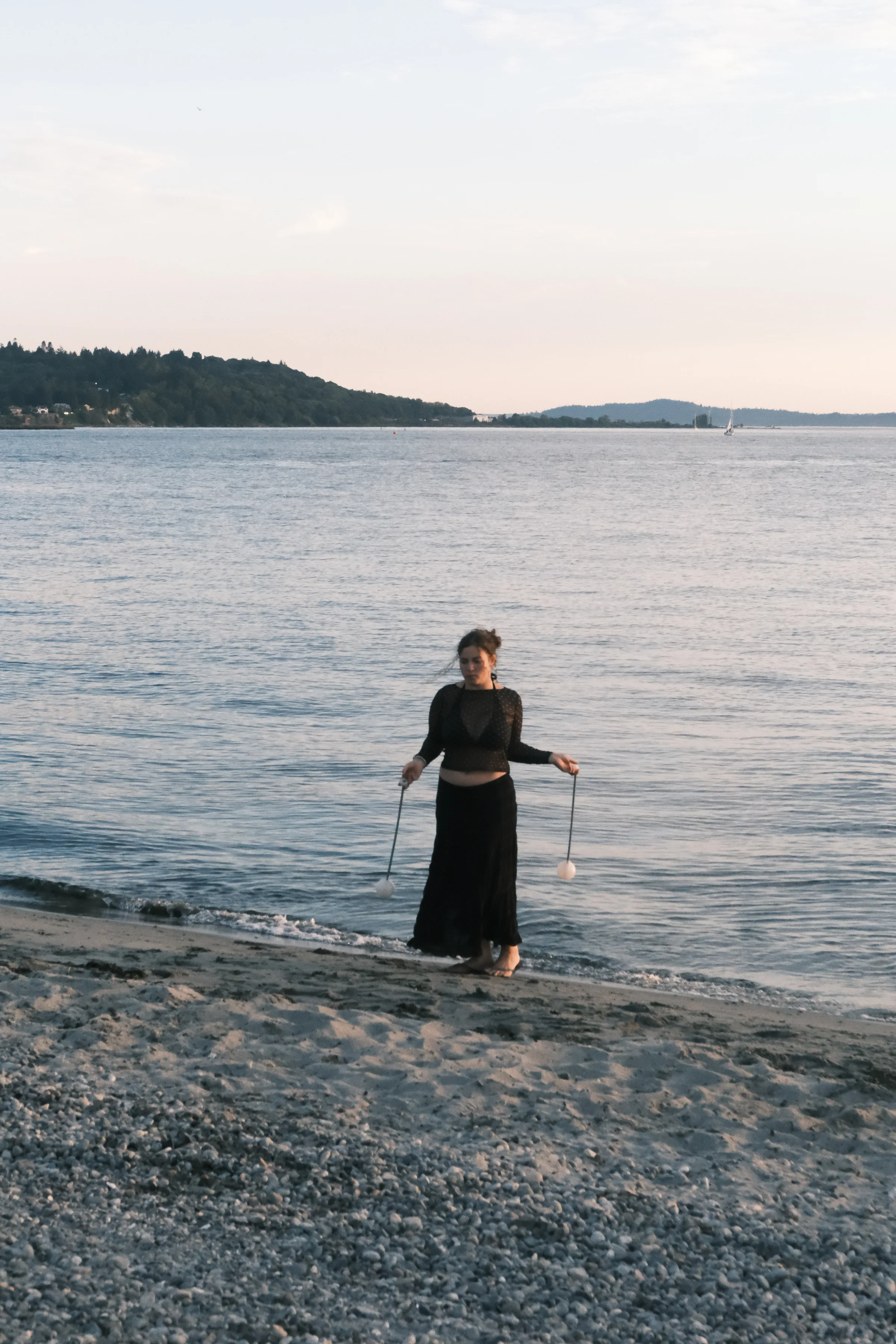 Dancing on beach