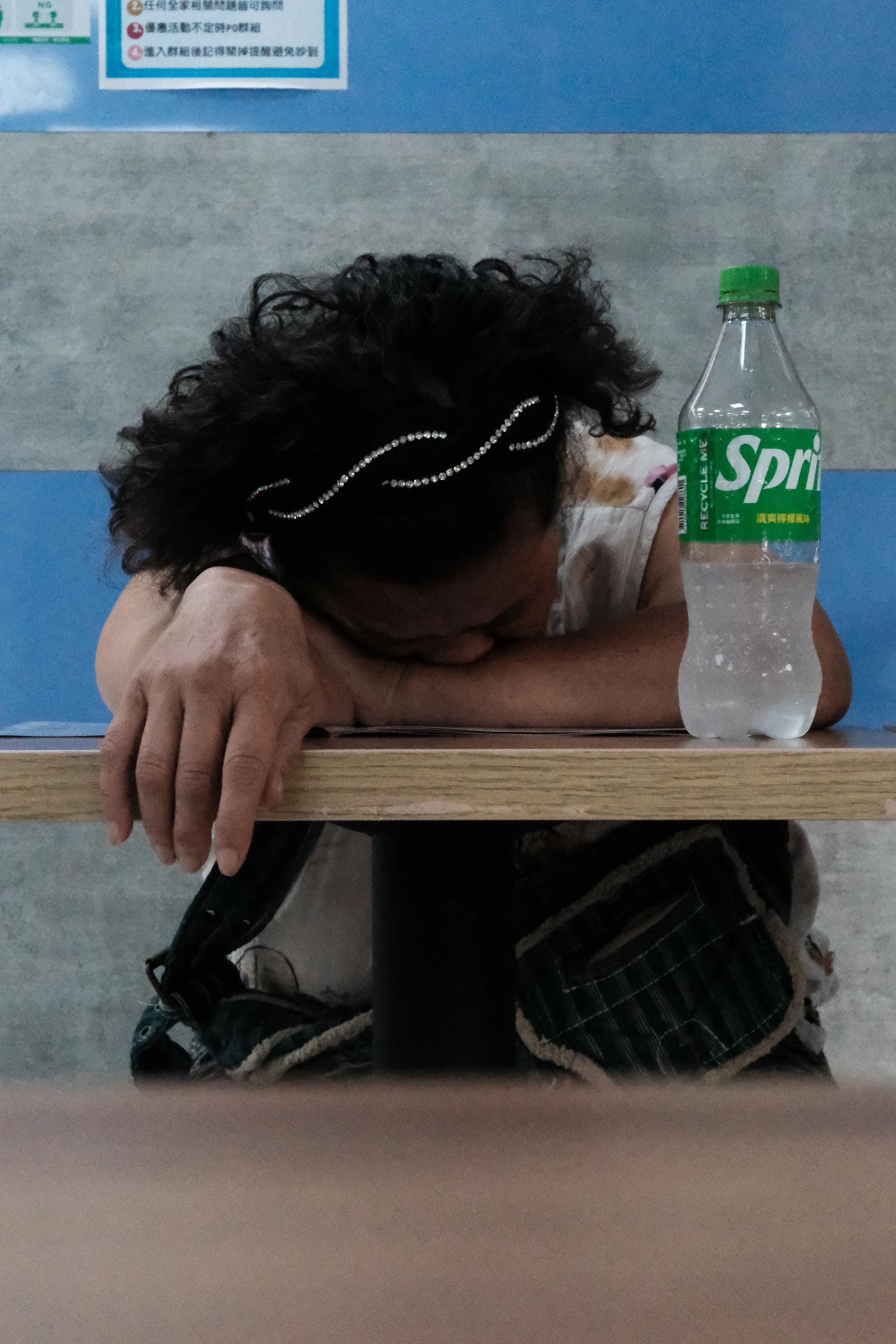 Lady sleeping