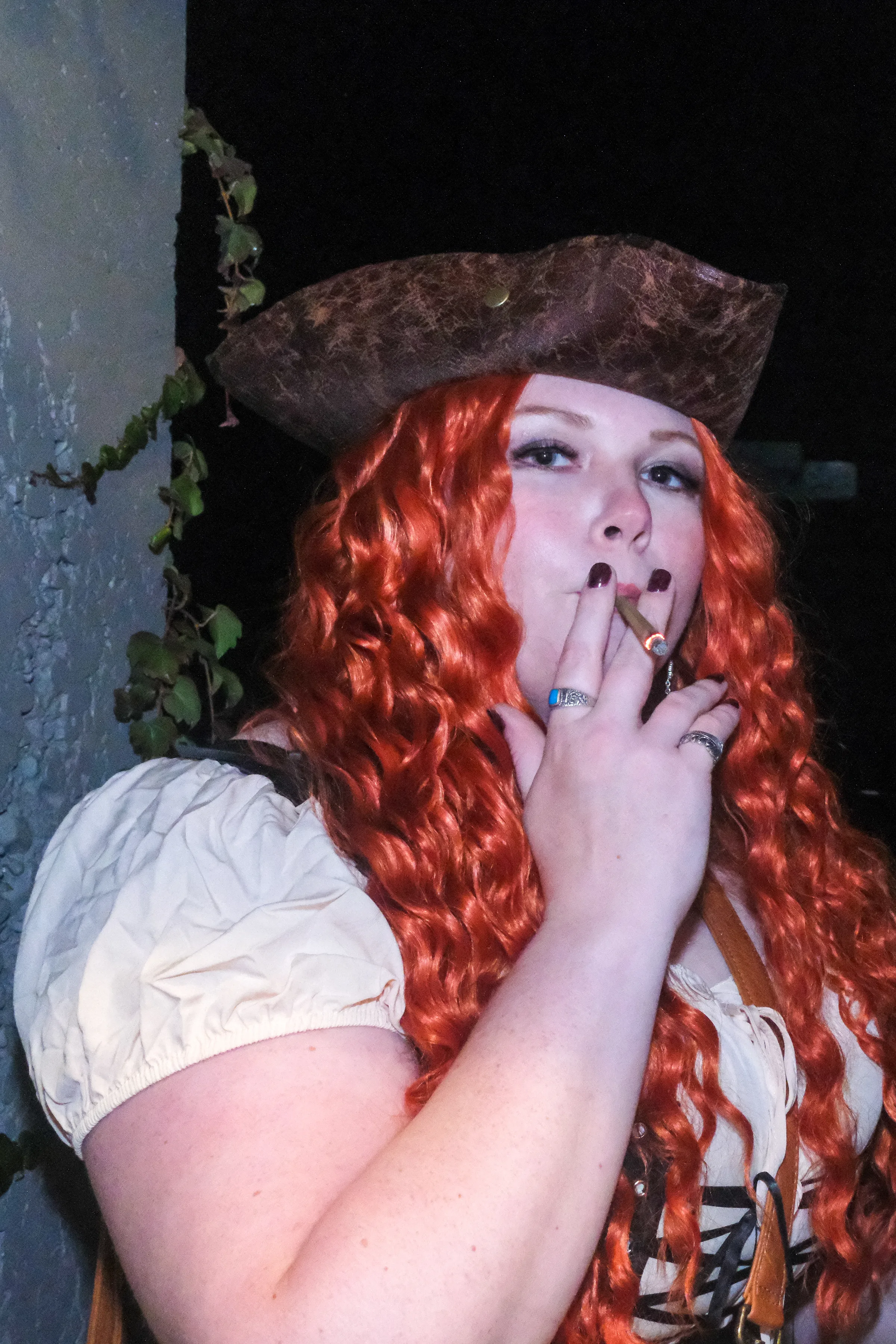 Pirate smoking weed